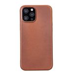 Plm Rock Rst2ef Taba Apple İphone 12 Pro Max Uyumlu Deri Arka Kapak