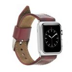 Plm SM25 Bordo 42-44-45 mm Apple Watch Uyumlu Deri Kordon