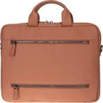 PLM Truro Hakiki Deri Laptop Çantası 13", Seyahat Uyumlu Evrak Çantası - 33 cm x 26 cm x 4.5 cm - Taba