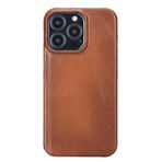 Plm UJ RST2EF Apple iPhone 13 Pro Uyumlu Taba Deri Arka Kapak Kılıf