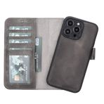 Plm VS4EF Apple iPhone 14 Pro Max Uyumlu Deri Cüzdanlı Kılıf