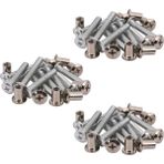 Plmxsi Mobilya 6X35MM Çapraz Havşa Vida Cıvata Somunları 30 Takım (Yurt Dışından)