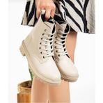Pln Shoes Kadın Bot Soğuğa Dayanıklı Kaymaz Kauçuk Taban Kışlık Bot - Vanilla Ice Cream