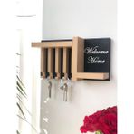 Plodna House Anahtarlık Askısı 13 x 24 cm Duvar Süsü Plastik - Kahverengi