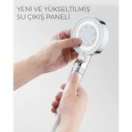 Plodna House Beyaz 5 Fonksiyonlu Su Tasarruflu Filtreli Turbo Jet Duş Başlığı