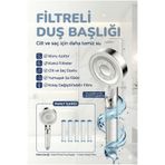 Plodna House Filtreli Duş Başlığı Seti (5 Yedek Filtre Dahil) | Yüksek Basınçlı, Klor ve Kireç Karşıtı