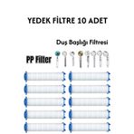 Plodna House Yedek Duş Başlığı Filtresi (10 Adet) – Kireç, Pas ve Tortu Önleyici