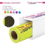 Plotter Sarf Plottersarf® Flo Fosforlu Sarı (Floresan) Kağıt Rulo 95 gr 107 cm x 100 mt (1 Rulo)