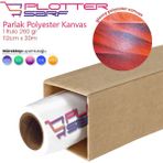 PlotterSarf®Polyester Glossy (Parlak) Kanvas 260 gr Dye Tuval İç Mekan 112cm x 30 mt (1 Rulo)