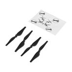 plplaaoo DJI Tello için 4 Adet Pervaneler, Düşük Gürültü Düşük Gürültü Yedek Bıçaklar Quadcopter Aksesuarı DJI Tello için Yedek Hızlı Bırakma Sahne, Mini Dört eksenli Drone Accessori(Black), karbon fiber