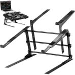 PLPTS38 Dizüstü Bilgisayar Standı, Ayarlanabilir Yükseklik, Ergonomik Tasarım, Kaymaz Dişler, Dj Mikseri, Ses Cihazları, Iş Istasyonu, Oyun ve Ev Için