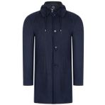 PLT8335 DEWBERRY ERKEK PALTO-AÇIK DESENLİ LACİVERT