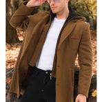 PLT8371 DEWBRRY ERKEK PALTO-DÜZ CAMEL