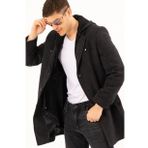 PLT8376 DEWBERRY ERKEK PALTO-DESENLİ SİYAH