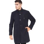 PLT8386 Dewberry Erkek Palto-Diagonal Koyu Lacivert-3
