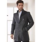 PLT9386 Dewberry Erkek Palto-Füme