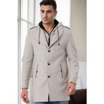 PLT9406 DEWBERRY ERKEK PALTO-DESENLİ BEJ