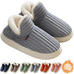Pluffi Terlik Patik Kadın, Pluffi the Cozy & Stylish Terlik, Üniseks Kışlık Bulut Terlik, Rahat Moda Terlik, gri, 9.5/10 UK