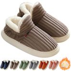 Pluffi Terlik Patik Kadın, Pluffi the Cozy & Stylish Terlik, Üniseks Kışlık Bulut Terlik, Rahat Moda Terlik, kahverengi, 8/9 UK