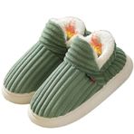 Pluffi Terlik Patik Kadın, Pluffi the Cozy & Stylish Terlik, Üniseks Kışlık Bulut Terlik, Rahat Moda Terlik, yeşil, 9.5/10 UK