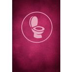 Plumber’s Potty Notebook: Pink and Purple with Toilet Symbol