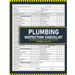 Plumbing Inspection Checklist: Maintenance and Inspection Report Book for Plumbers and Homeowners | 120 Pages.