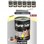 Plus 6'Lı Tavuklu Yavru Puppy Kedi Konserve Chunk Parça Etli Yaş Mama 400 Gr