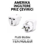 Plus Bilişim Amerikan, İngiliz Priz (Fiş) Çevirici Dönüştürücü, Amerikan, İngiliz Prizi Türk Prizine Çevirir