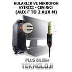 Plus Bilişim Kulaklık ve Mikrofon Ayırıcı, Çevirici (Aux F To 2 Aux M) Plus Bilişim