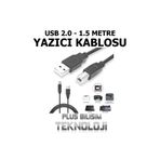 Plus Bilişim OEM Yazıcı Kablosu 1.5 Mt. USB 2.0 HP, Canon, Brother, Epson PC ile Yazıcı Arası Plus Bilişim