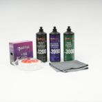 Plus Car Pluscar Pro Shine Set - 3'lü Pasta Cila Hare Giderici Boya Koruma (1000 Ml) + Sünger & Bez Hediye - 3000 ml
