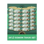 Plus Delizzia Yetişkin Somonlu-Tavuklu Gravy Kedi Maması 24x85 gram