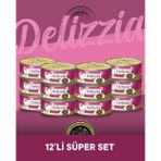 Plus Delizzia Yetişkin Tavuklu-Ciğerli Gravy Kedi Maması 12x85 gram