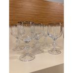 Plus Home Bardak Bohemia Kristal Kahve Yanı Gümüş Şeritli 6'lı Kadeh Yükseklik 13 cm Çapı 6 cm