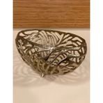 Plus Home Kase Meyvelik El Yapımı Döküm Pirinç Oval ve Derin Model Altın Ortaboy Çapı 29 cm Yükseklik 16 cm