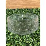 Plus Home Kase Salata Sunum Şeffaf Kesme Kristal Cam El Işçiliği Yuvarlak Ortaboy Çapı 21 cm