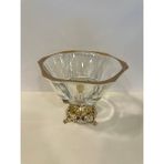 Plus Home Salata Kase Kesme Cam Döküm Pirinç Ayak Altın