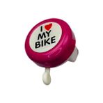 Plus I Love My Bike Metal Sağlam Pembe Bisiklet Zili