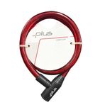 Plus Kırmızı 12x800 mm Anahtarlı Bisiklet Kilidi