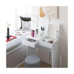 Plus Moda Aynalı Makyaj Masası, 2 Çekmeceli, Beyaz, Mkj 101 70X42