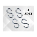 Plus Moda Çinko Ile Işlenmiş 316 Paslanmaz Çelik Krom S Kanca, 6 mm 4 Adet Her Türlü Amaç Için Kullanılır - 0 - 1 Ay - 0 - 3 Yaş