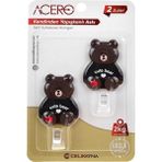 Plus Moda Cute Kendinden Yapışkanlı Askı 2li, Sevimli Ayıcık Mutfak ve Banyo Askısı x 2 Adet, 2 kg Taşıma Kapasiteli Güçlü Yapışkanlı Plastik Askı - 38313 - 0 - 1 Ay - 0 - 3 Yaş