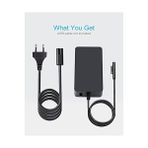 Plus Moda Dtk® Şarj Cihazı 15 V 2,58 A 38,7 W Notebook Laptop Şarj Kablosu Ac Güç Kaynağı Microsoft Surface Pro 3 Pro 4 Pro 5 Pro 6 Pro 2017 Için Şarj Cihazı Güç Kaynağı Pil Güç Kaynağı - Option-1