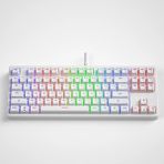Plus Moda Leaven K870 Blue Switch Mekanik Gaming Oyun Klavyesi Rgb 61 Key Mavi Tuş Type-C Klavye Beyaz - Option-1 - 001-Renkli