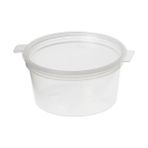 Plus Moda Spelt 30CC Sert Plastik Mini Kavanoz Eşya Kabı Kapaklı Küçük Ürün Kutusu Sos Kabı 50'li - Option-1