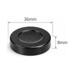 Plus Moda Star Akrilik Tavla Pulu 36 mm – 8 mm Kalınlık | Siyah & Krem | Büyük Boy Tavlalar Için Uyumlu | Dayanıklı & Çizilmez Premium Tavla Pulları - 2 Adet - Option-1
