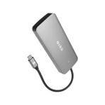 Plus Moda SWV-USBC036 6 In 1 Gri Metal Type-C To Hdmı+Usb3.0+Pd3.0 Usb-C 3.1 M.2 SSD Fonskiyonlu 6 In 1 Usb-C Hub, Type C M.2 SSD Okuyucu