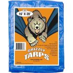 Plus Moda Tarafından Grizzly Tarps 16' x 20' Büyük Çok Amaçlı Su Geçirmez Ağır Hizmet Tipi Poli Tarp Grometli Her 36 Inç, 8x8 Dokuma, 5 Mil Kalınlığı, Ev, Tekneler, Arabalar, Kamp, Koruyucu Kılıf Için, - Adaçayı Yeşili - Option-1