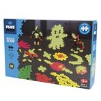 Plus-Plus 9603808 mini dahiyane yapı oyuncağı, yapı ve parıltı, gece parlayan yapı taşı seti, 360 parça