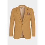 Plus Scorpion Camel Erkek Blazer Ceket – Esnek Comfort Kumaş, Italyan Kesim, Tek Düğmeli Slim Fit Şık Model - 6 Drop - 56